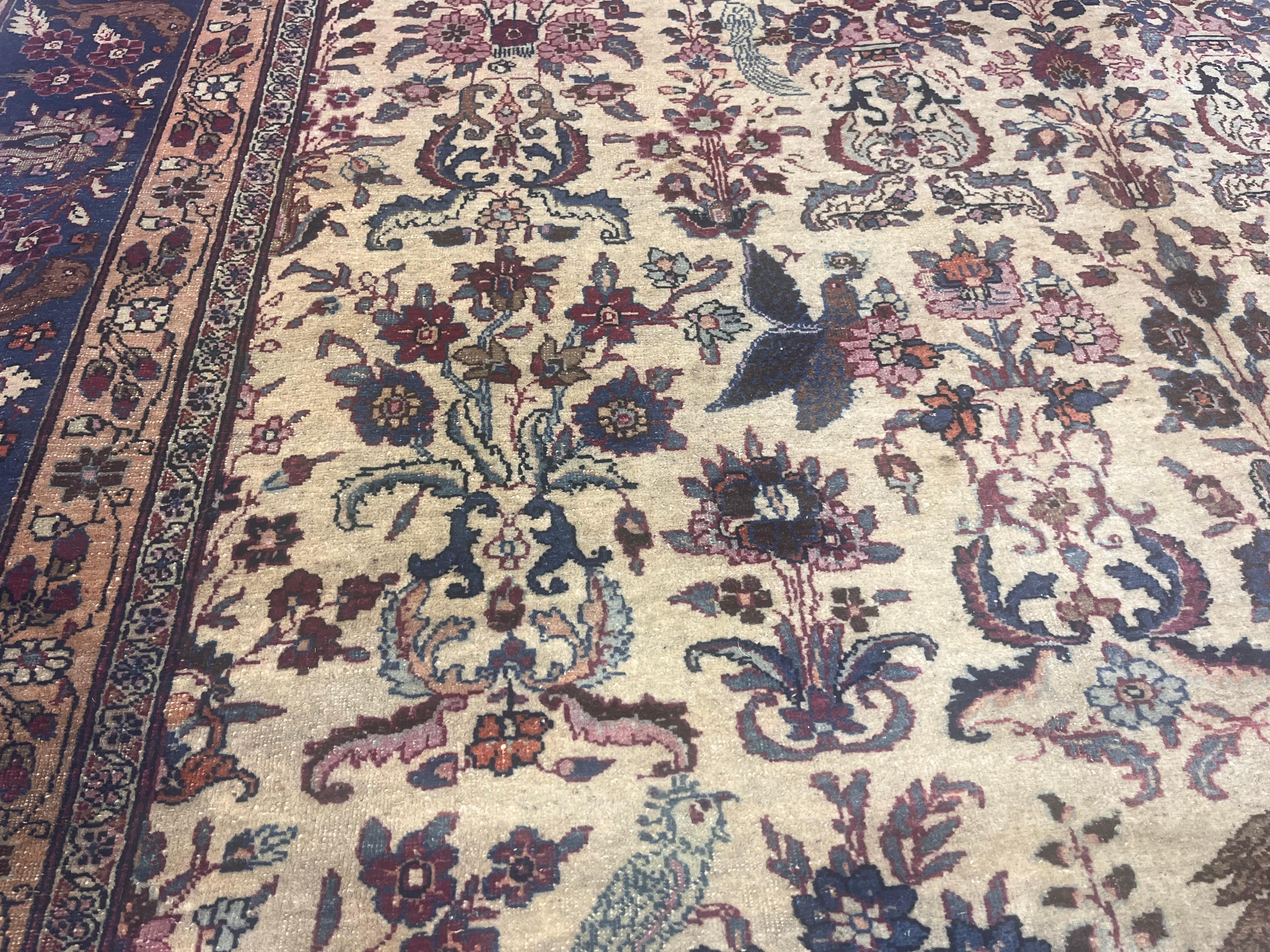 Antique Persian Tehran Rug 6’8