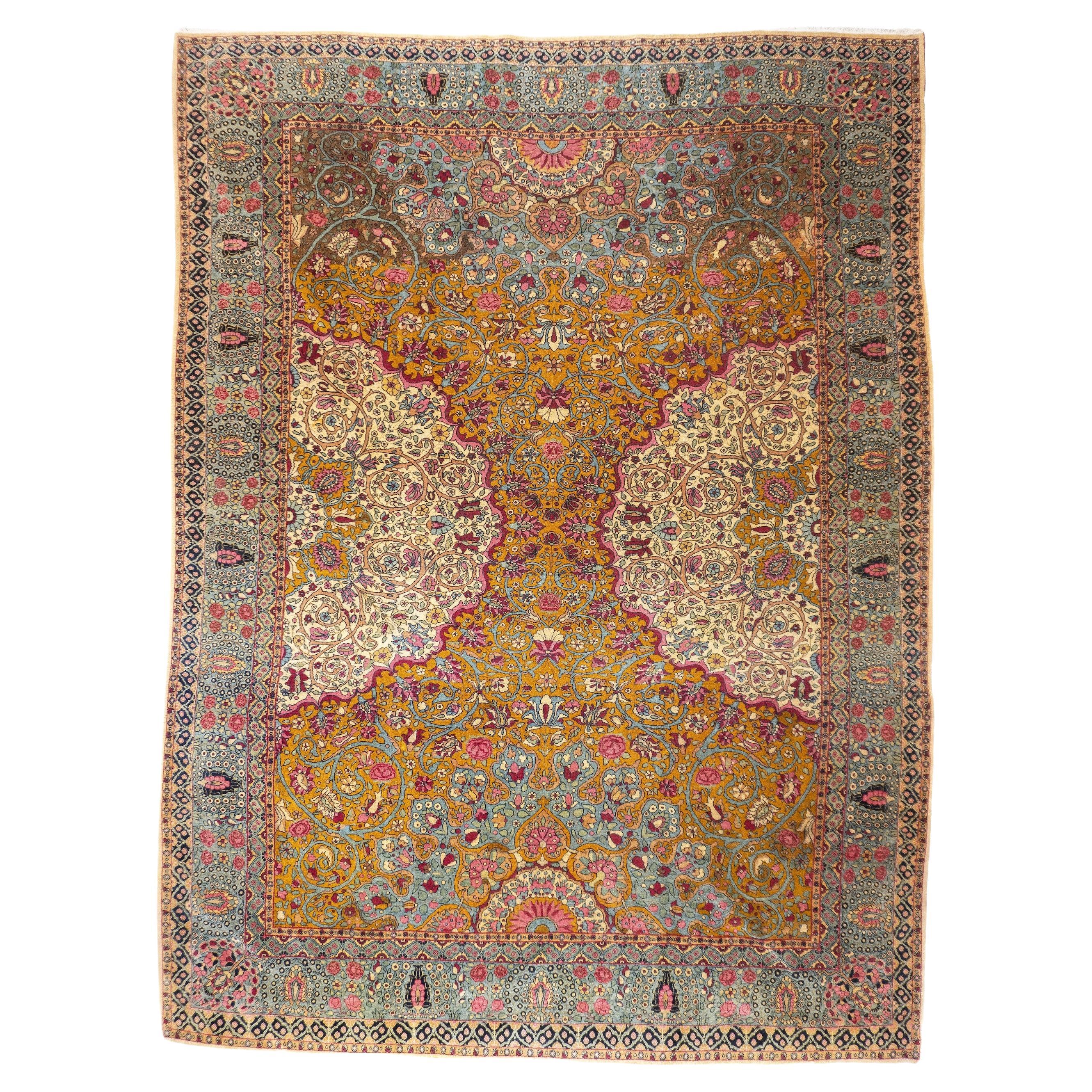 Antique Persian Tehran Rug 7'3'' x 9'10''
