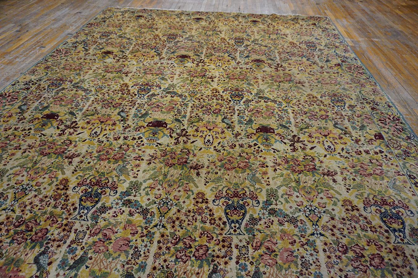 Late 19th Century 19th Century Persian Tehran Carpet ( 9'8