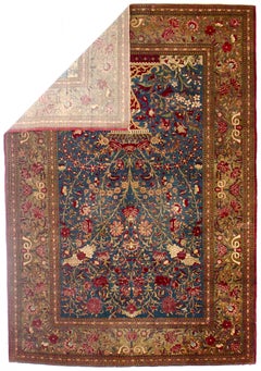 Antique Persian Tehran Vase Design Rug 4'8" x 6’9"