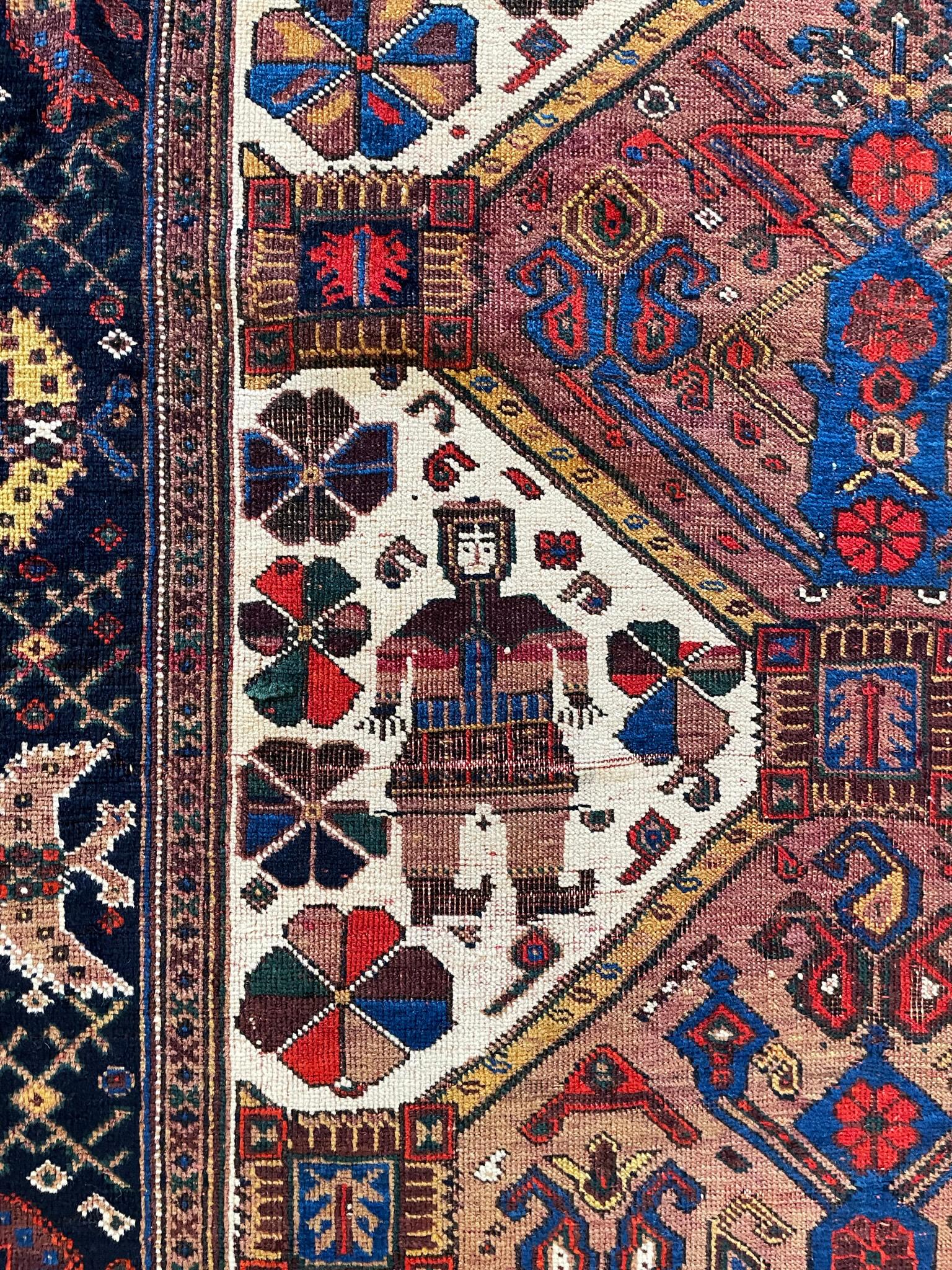 Antiker persischer Afshar-Teppich mit Stammesmotiv, ca. 1880er Jahre im Angebot 3