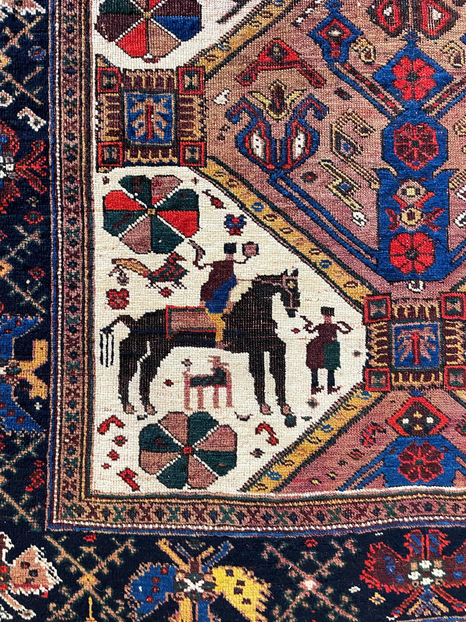 Antiker persischer Afshar-Teppich mit Stammesmotiv, ca. 1880er Jahre im Angebot 4