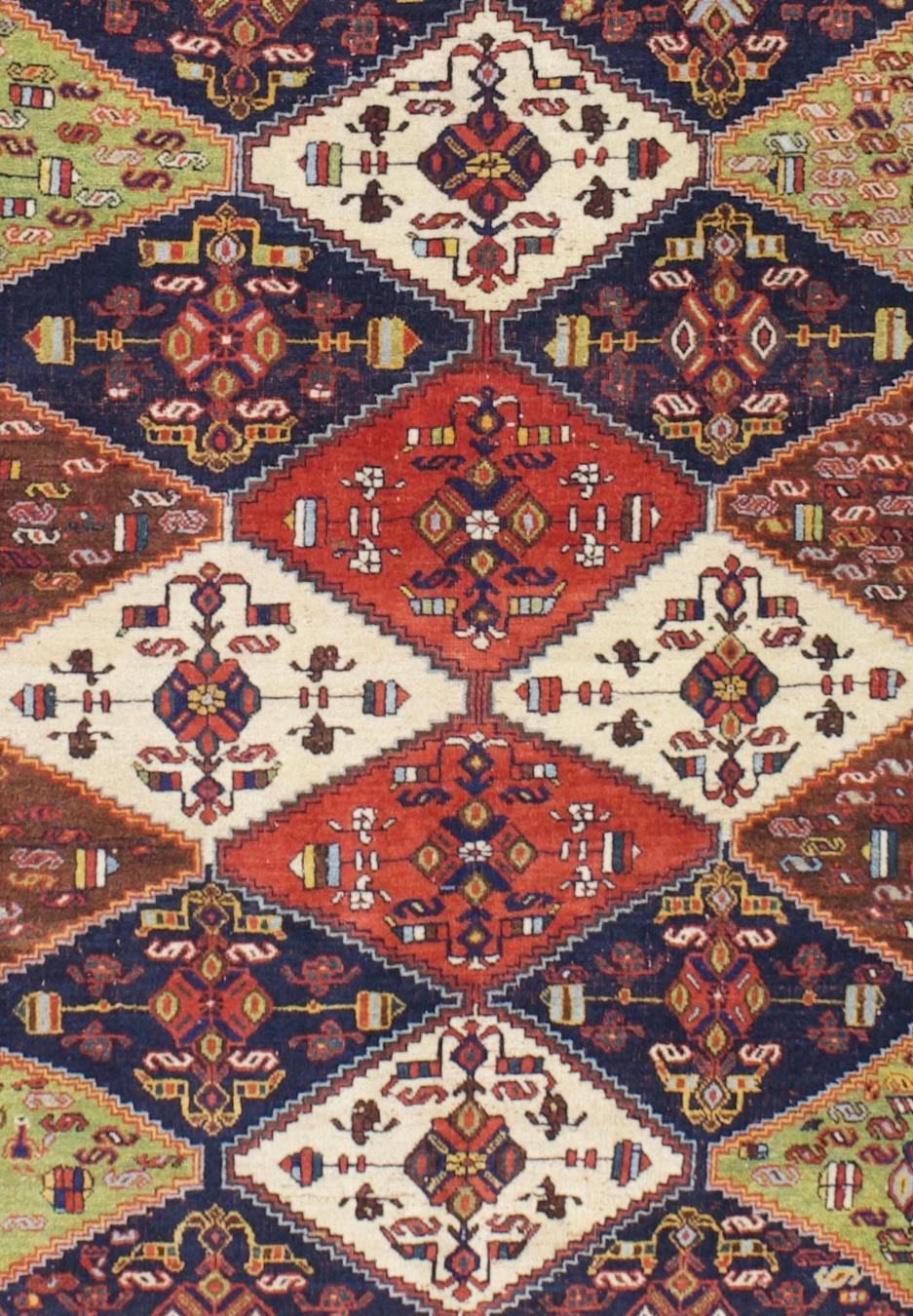 Perse Antiquities Persian Tribal Afshar Rug 4'10