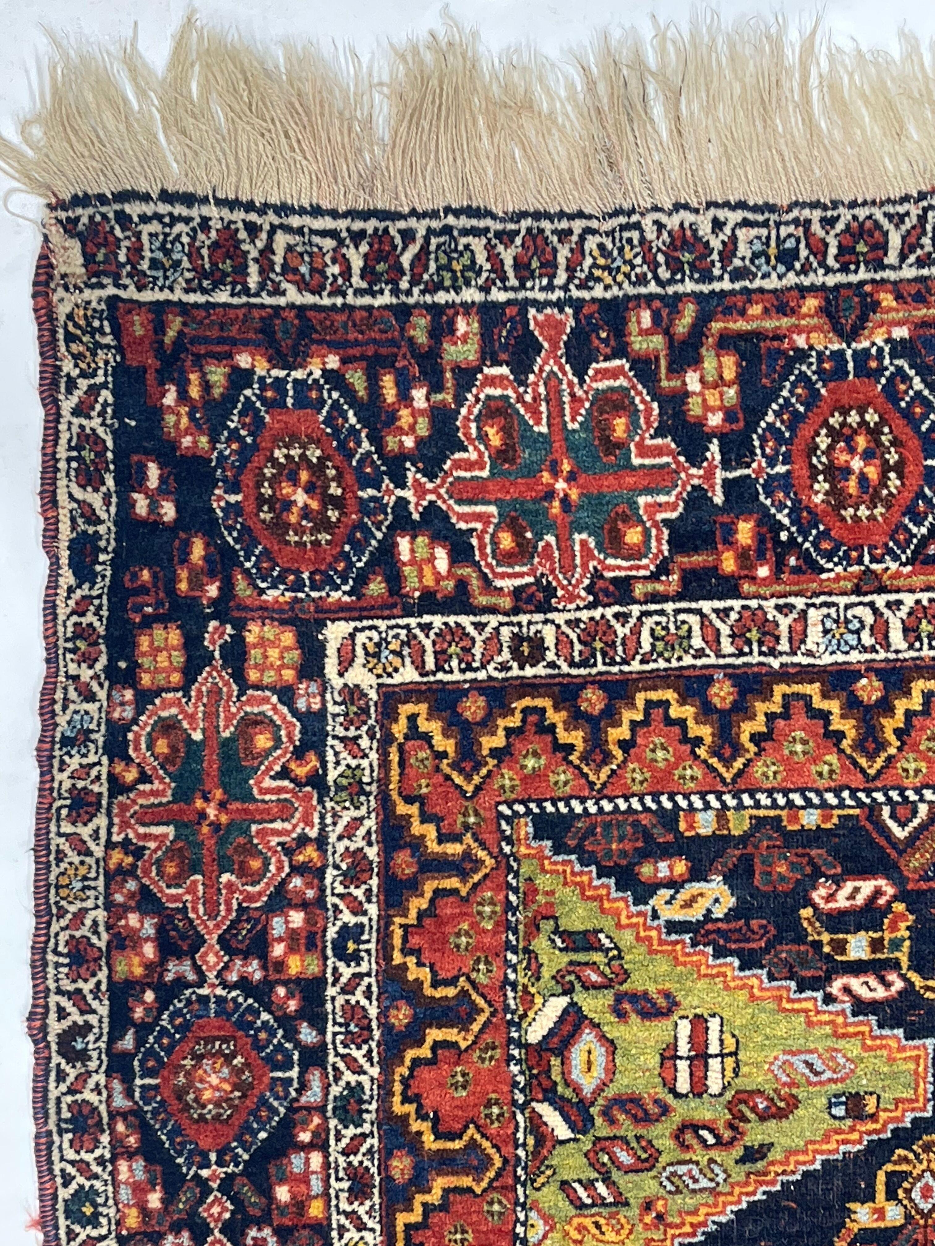 Antiquities Persian Tribal Afshar Rug 4'10