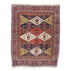 Antique Persian Tribal Afshar Rug 4’10" x 6’2"
