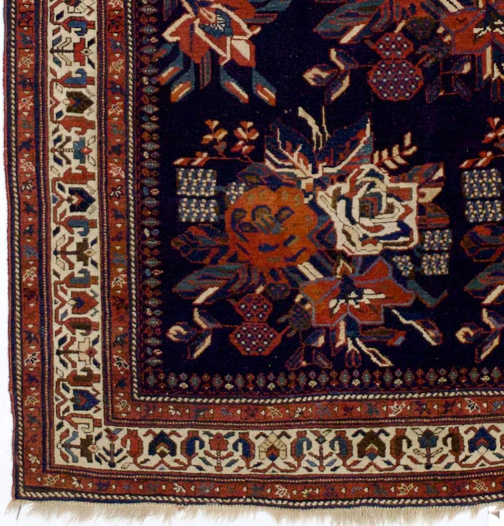 Alfombra Persa Tribal Afshar Antigua 5'2
