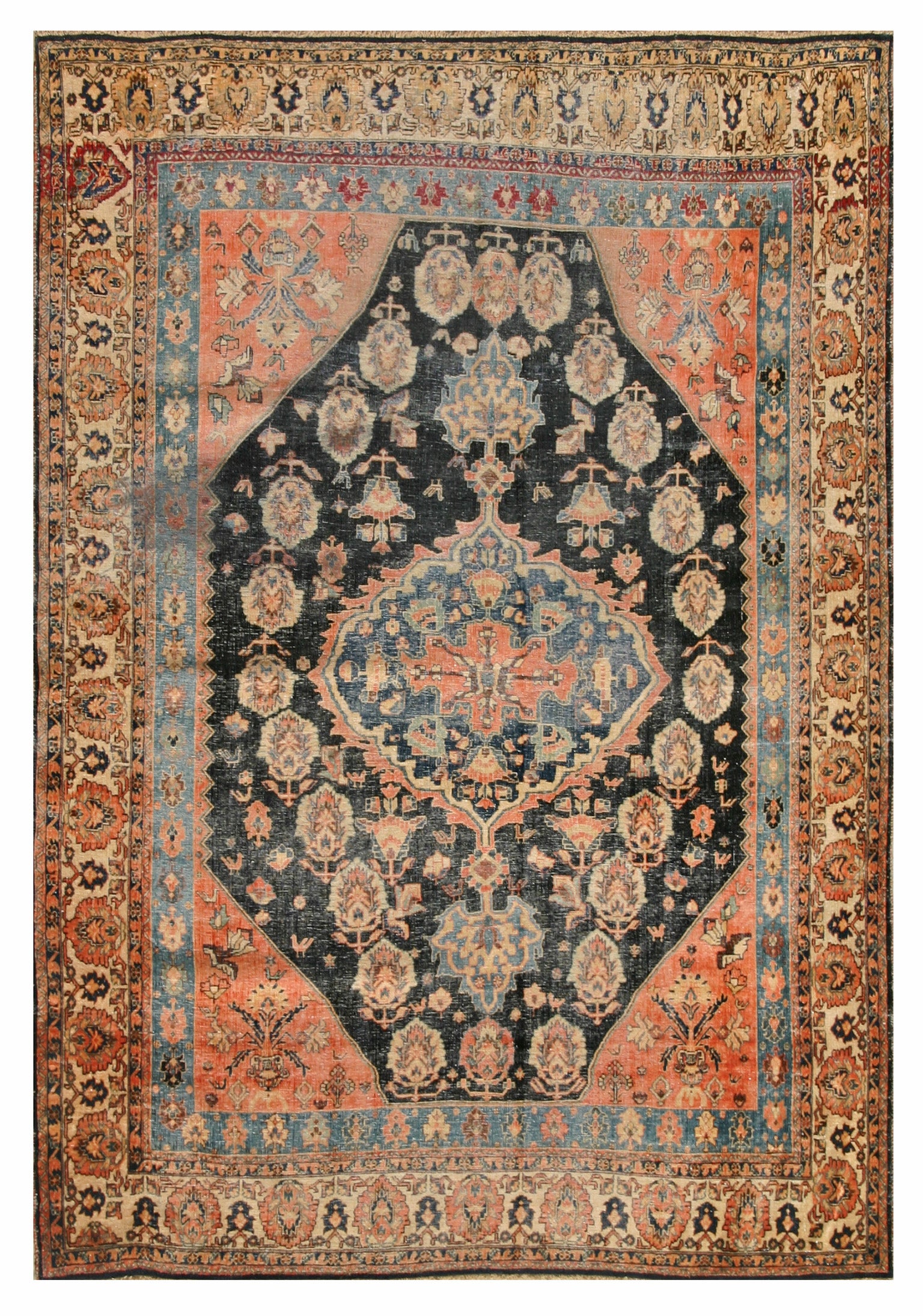 Late 19th Century S. Persian Ghashgaie Carpet ( 5'2" x 7'4" - 157 x 224 )
