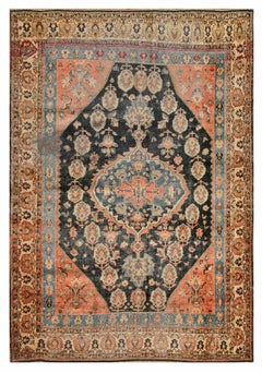 Antique Late 19th Century S. Persian Ghashgaie Carpet ( 5'2" x 7'4" - 157 x 224 )