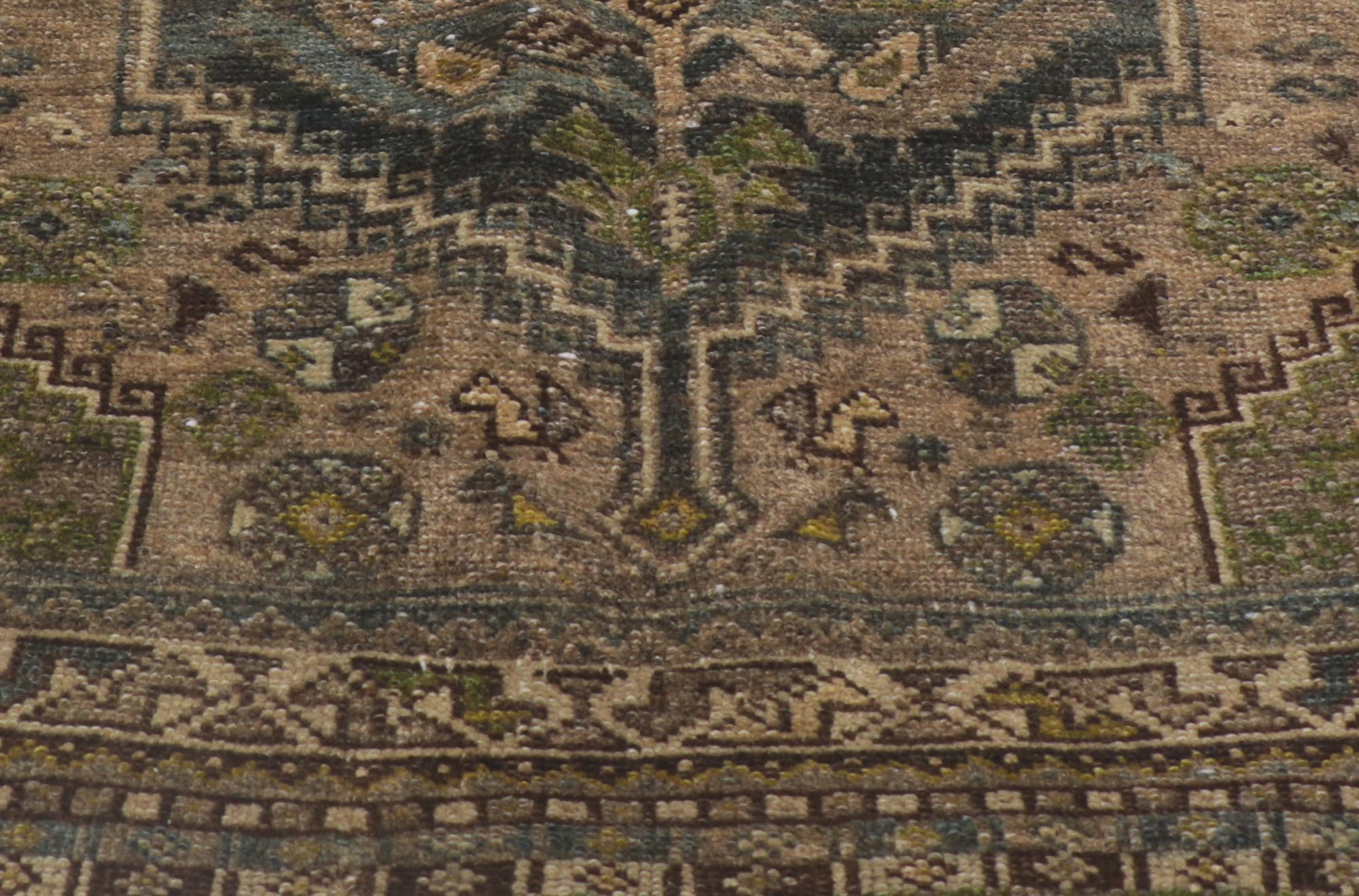 Antique Persian Tribal Hamadan Rug, Dark & Moody Meets Masculine Appeal In Distressed Condition For Sale In Dallas, TX