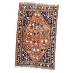 Alfombra Persa Tribal Khamseh Antigua 5'2" x 8'2