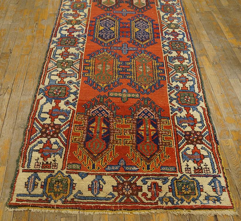Hand-Knotted Antique Persian Tribal Kurdish Rug For Sale