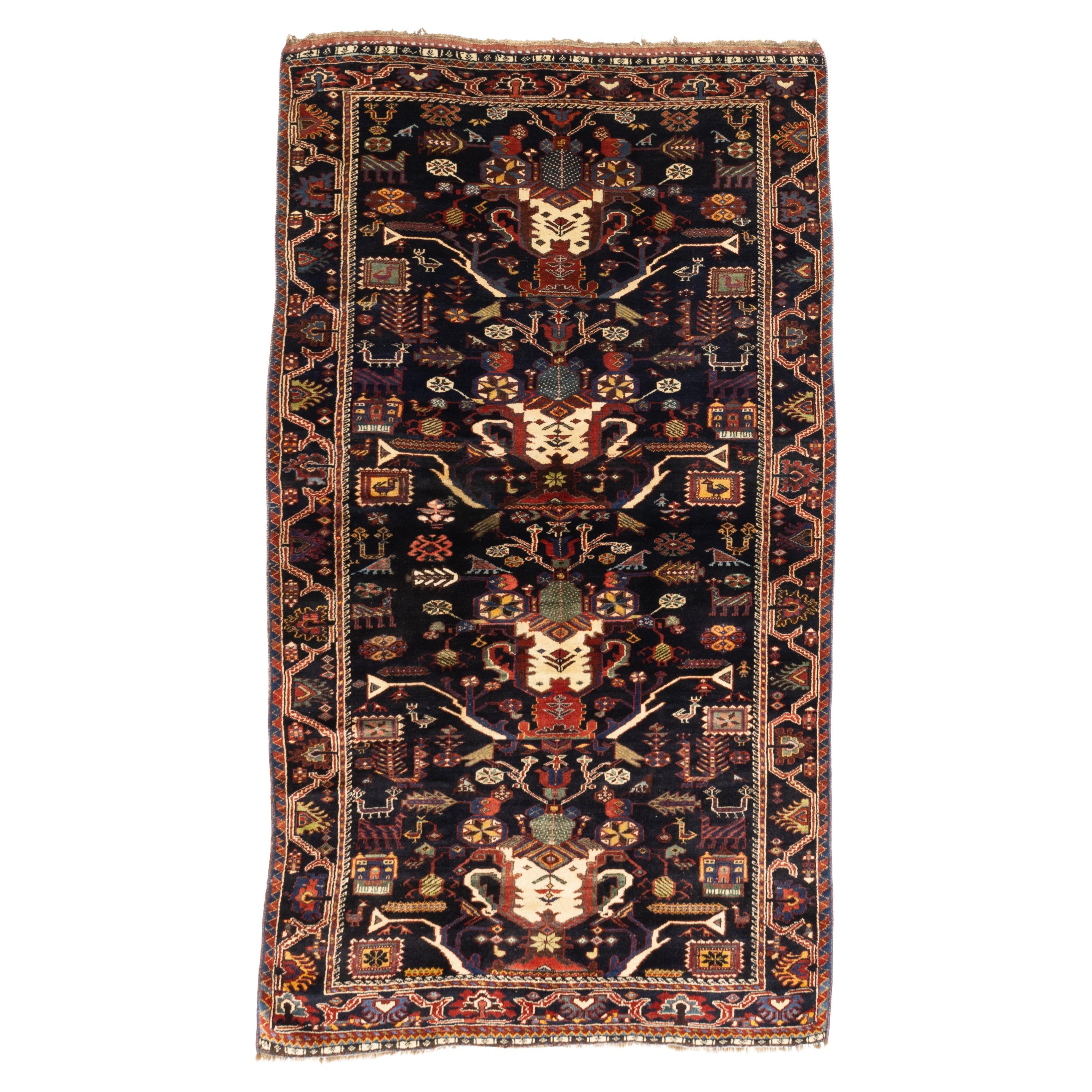 Antique Persian Tribal Lori Rug 4'9" x 8’4"
