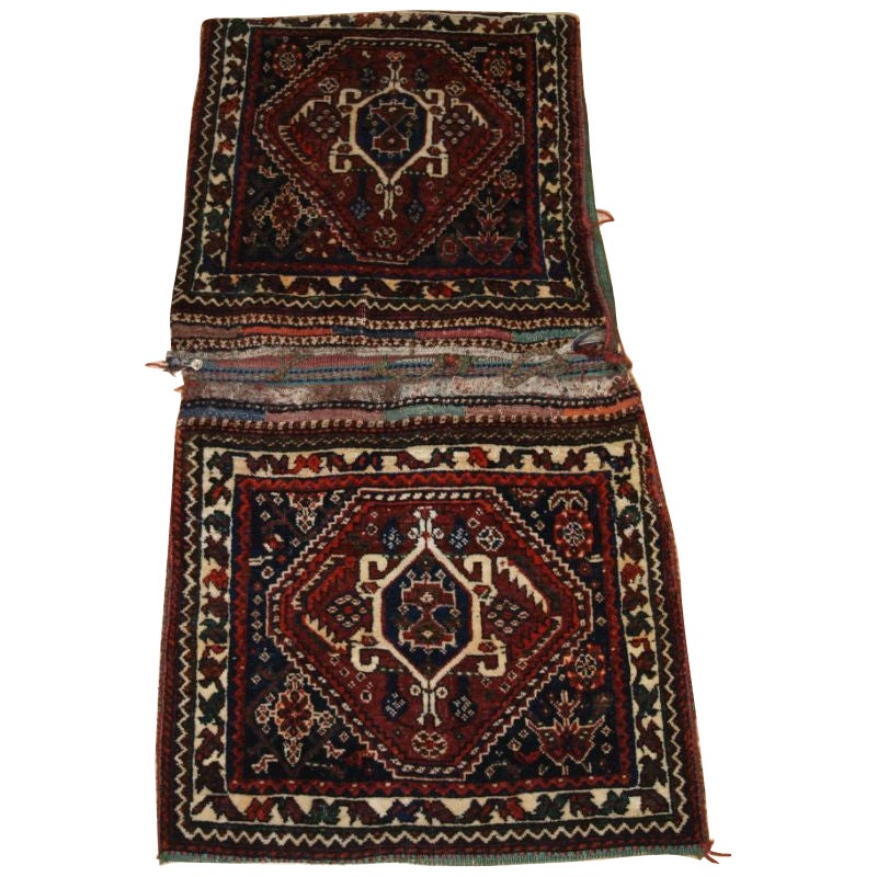 Antiker persischer Qashqai-Khorjin des Qashqai-Stammes