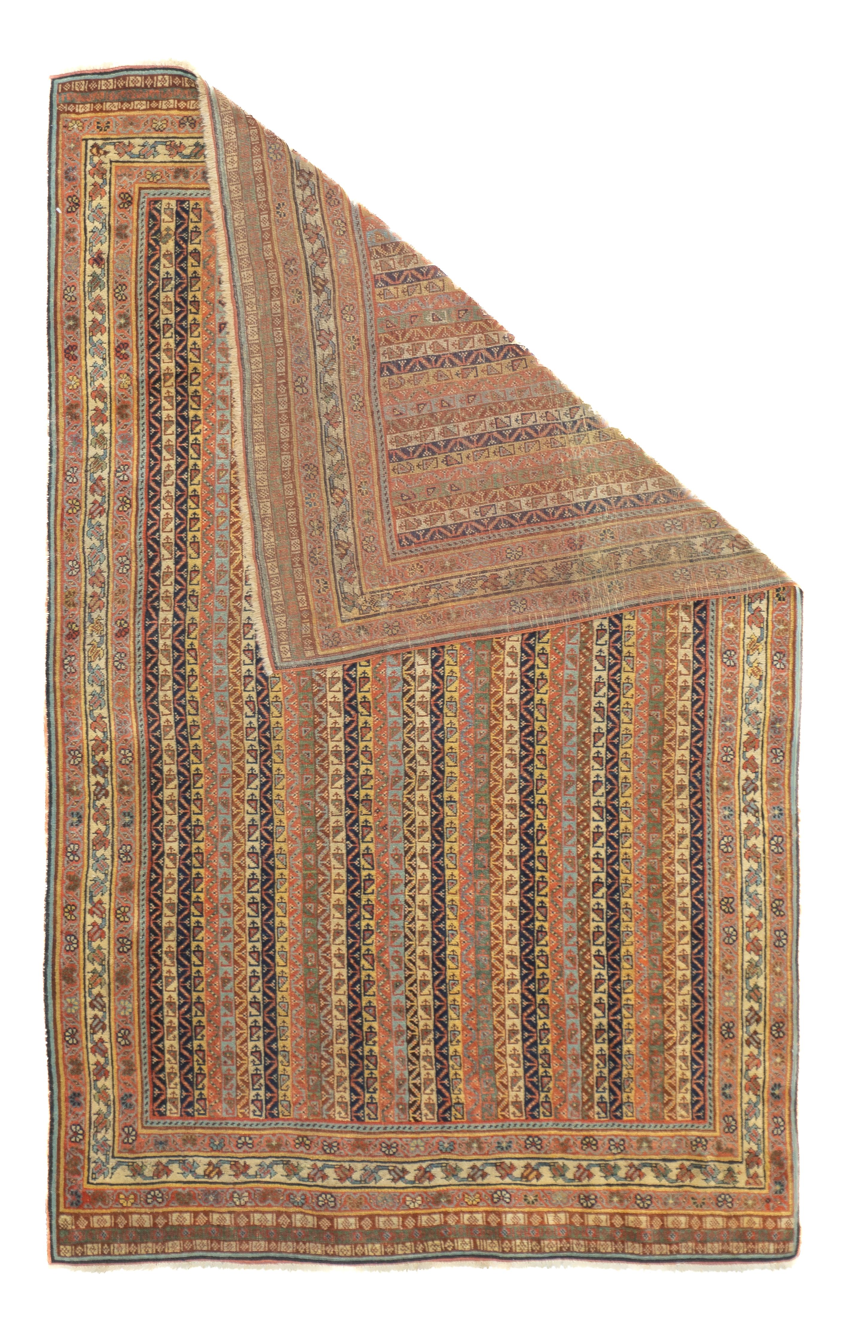 Antiker persischer Stammes-Qashqai-Teppich 3'0