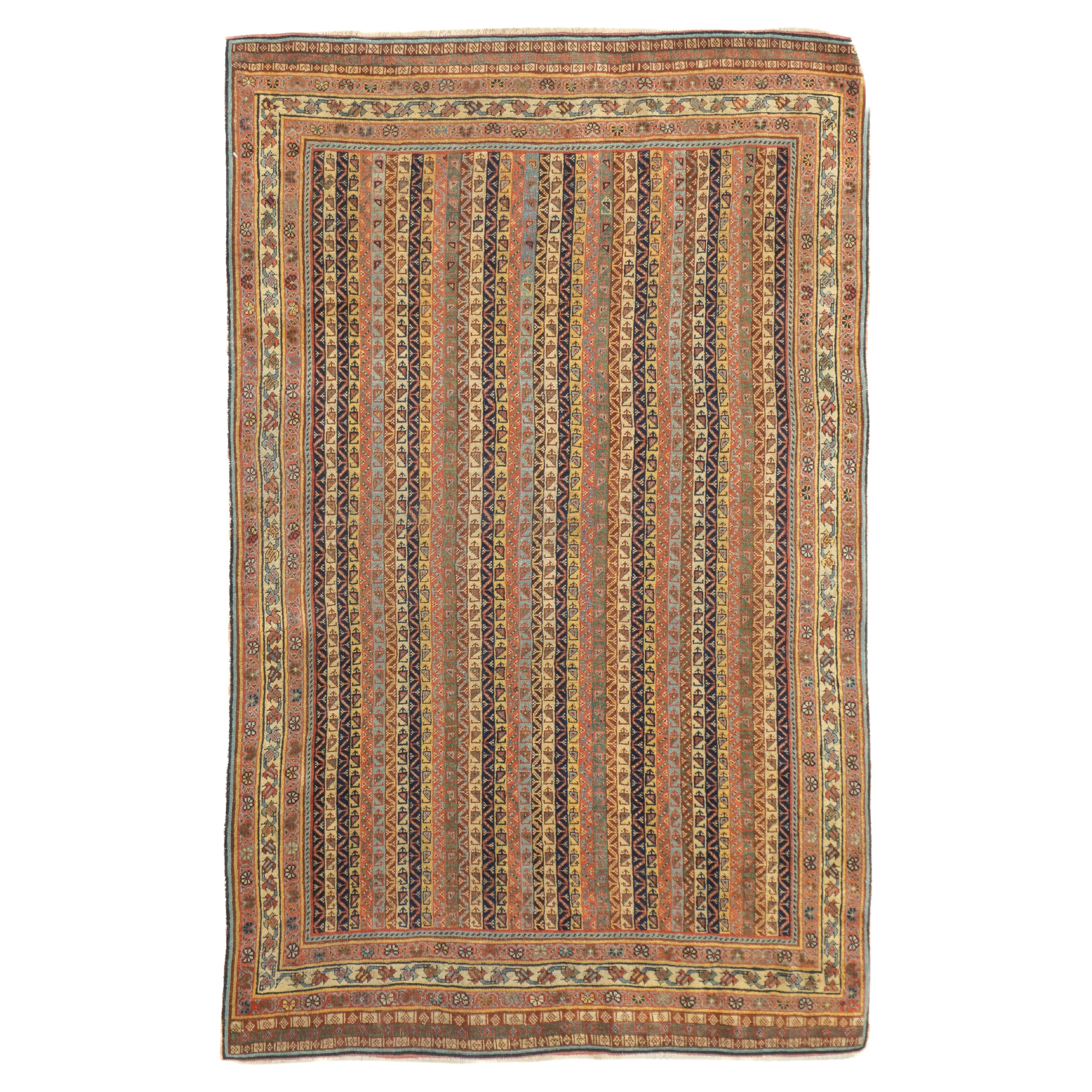 Antique Persian Tribal Qashqai Rug 3'0" x 4'10''