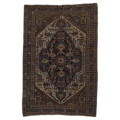 Antique Persian Tribal Qashqai Rug 5'1" x 7’6"
