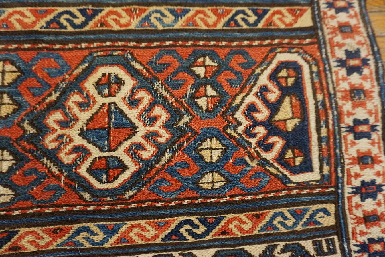 Wool 19th Century N.W. Persian Sumak ( 1'10