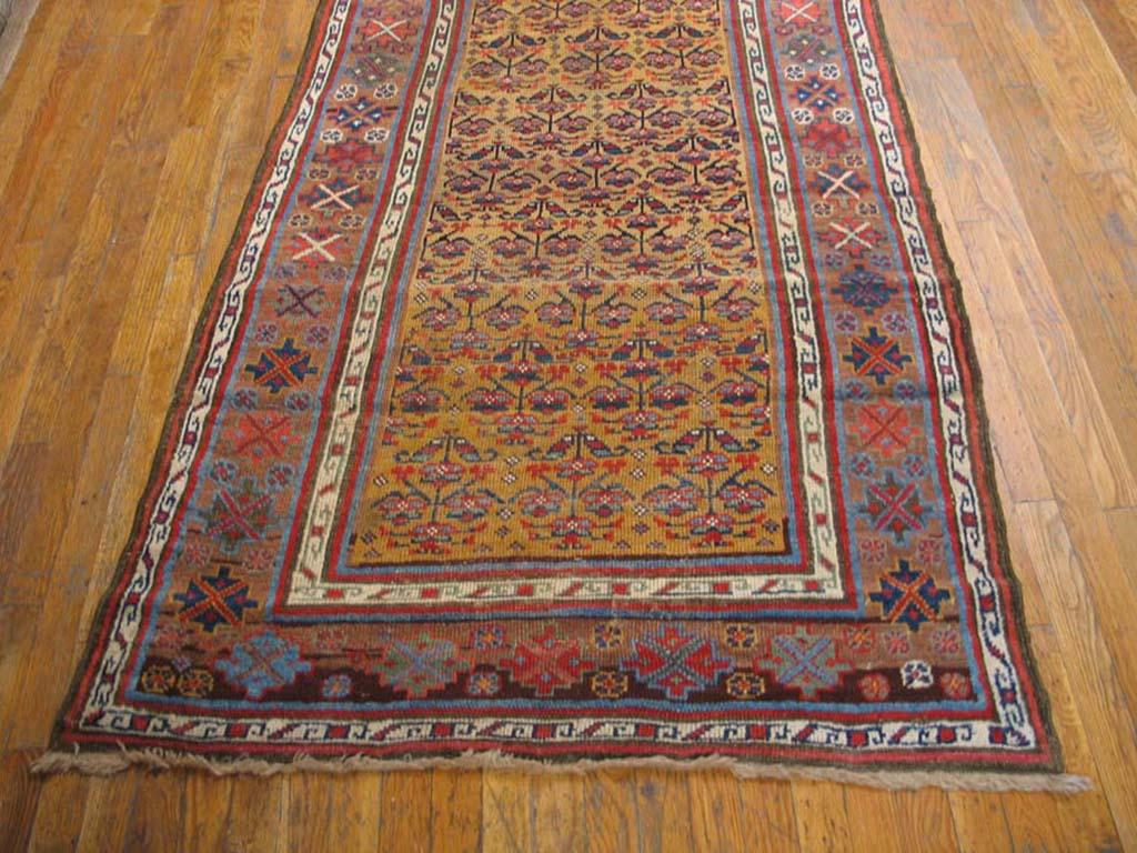 W. Persischer Kurdischer Teppich des 19. Jahrhunderts ( 3'10