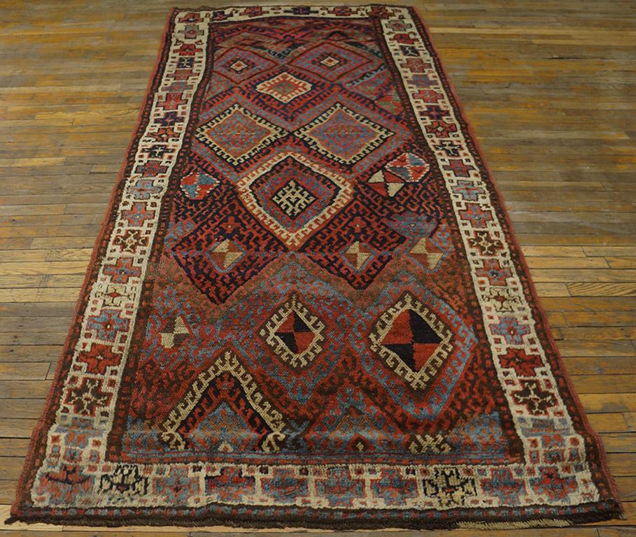 Antique Persian Tribal rug. Size: 3'10