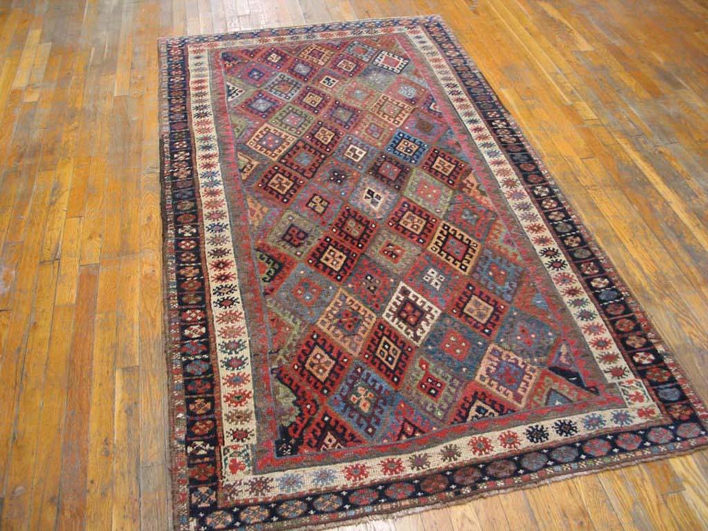 Antique Persian tribal rug, size: 4'0