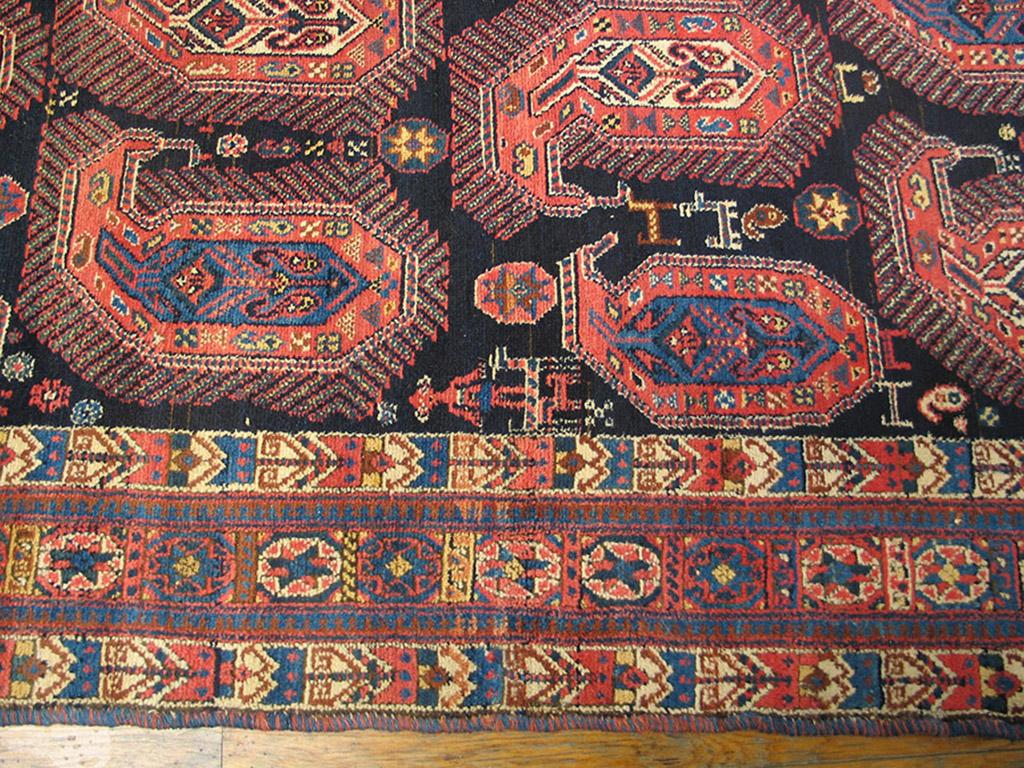 19th Century S.E. Persian Afshar Paisley Carpet ( 4'2