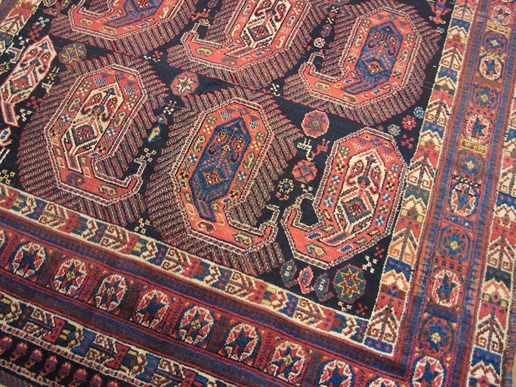 Late 19th Century 19th Century S.E. Persian Afshar Paisley Carpet ( 4'2