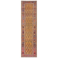Antique 19th Century W. Persian Kurdish Rug ( 3'10" x 13'7" - 117 x 414 )