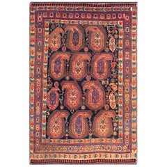 Antique 19th Century S.E. Persian Afshar Paisley Carpet ( 4'2" x 6'3" - 127 x 191 )