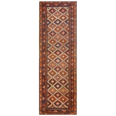 Late 19th Century Persian Afshar Carpet ( 4' x 12'2" - 122 x 370 )