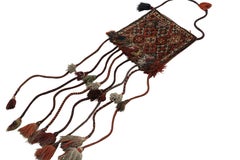 Antique Persian Tribal Salt Bag with Geometric Patterns, from Rug & Kilim