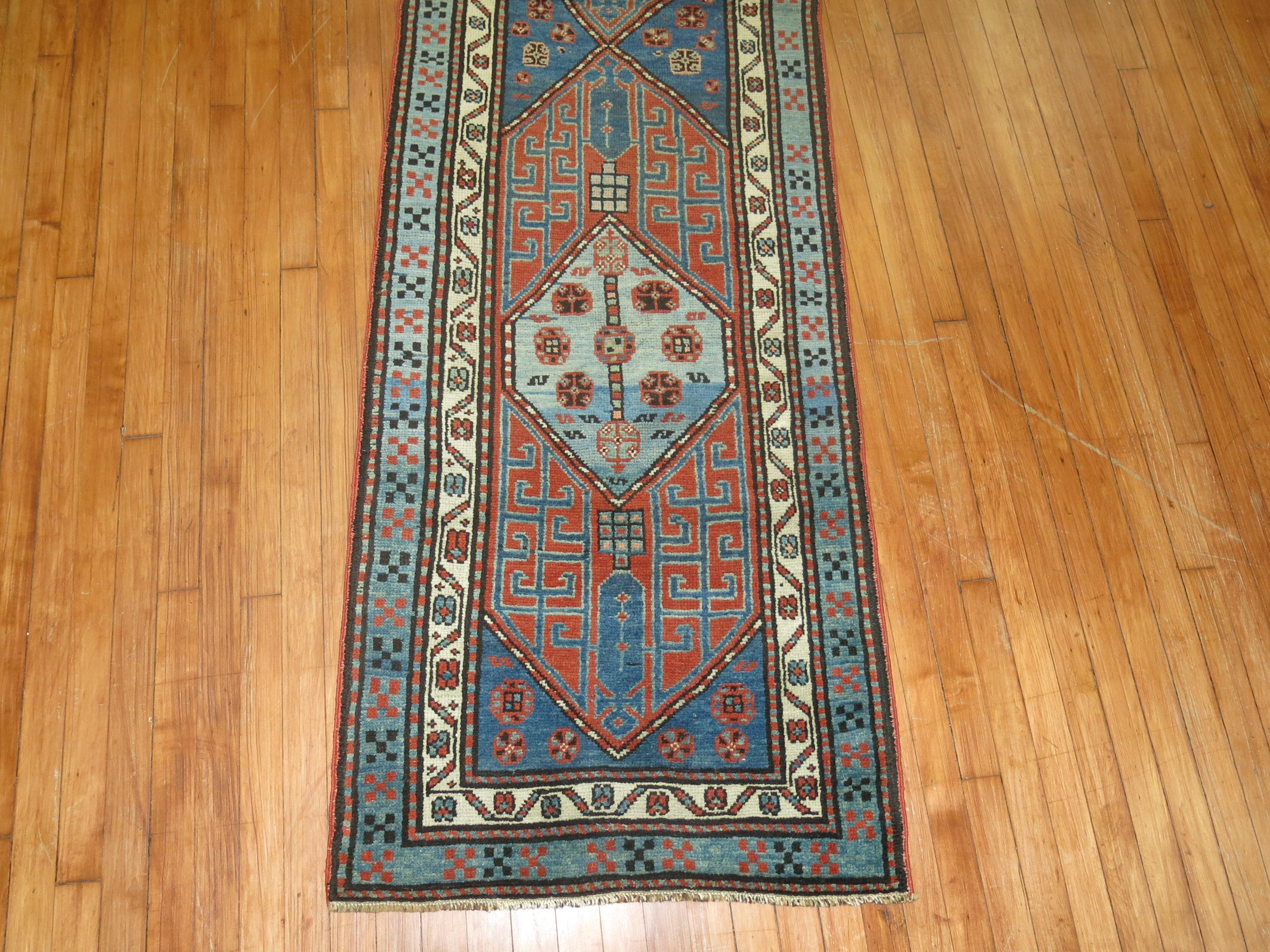 Bakshaish Antique Persian Tribal Serab Runner