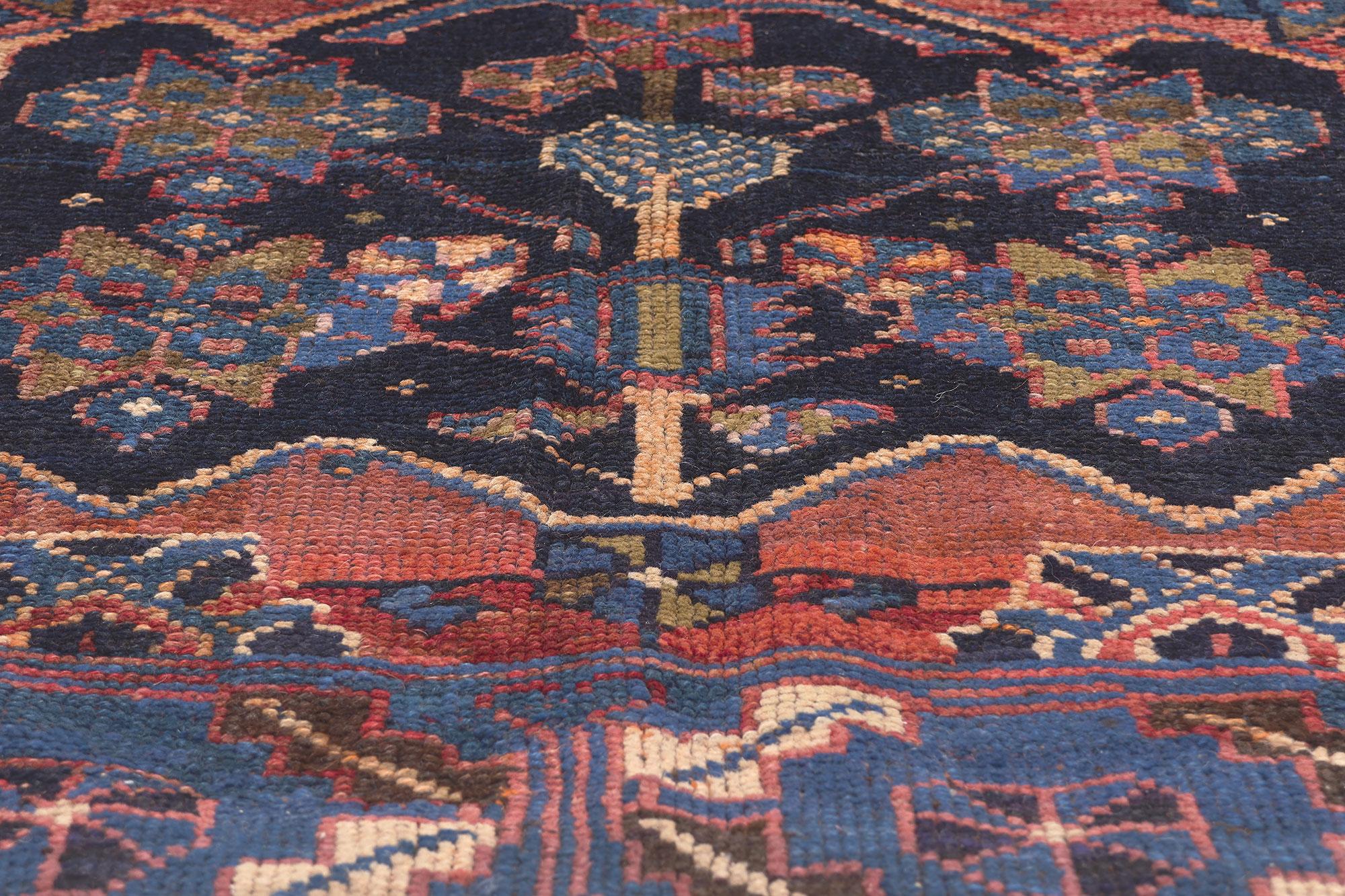 20th Century Antique Persian Tribal Shiraz Rug with Qashqai Tribe Influence For Sale