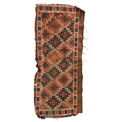 Tapis oriental tribal persan ancien Soumak Juval Turkmen, 19ème siècle