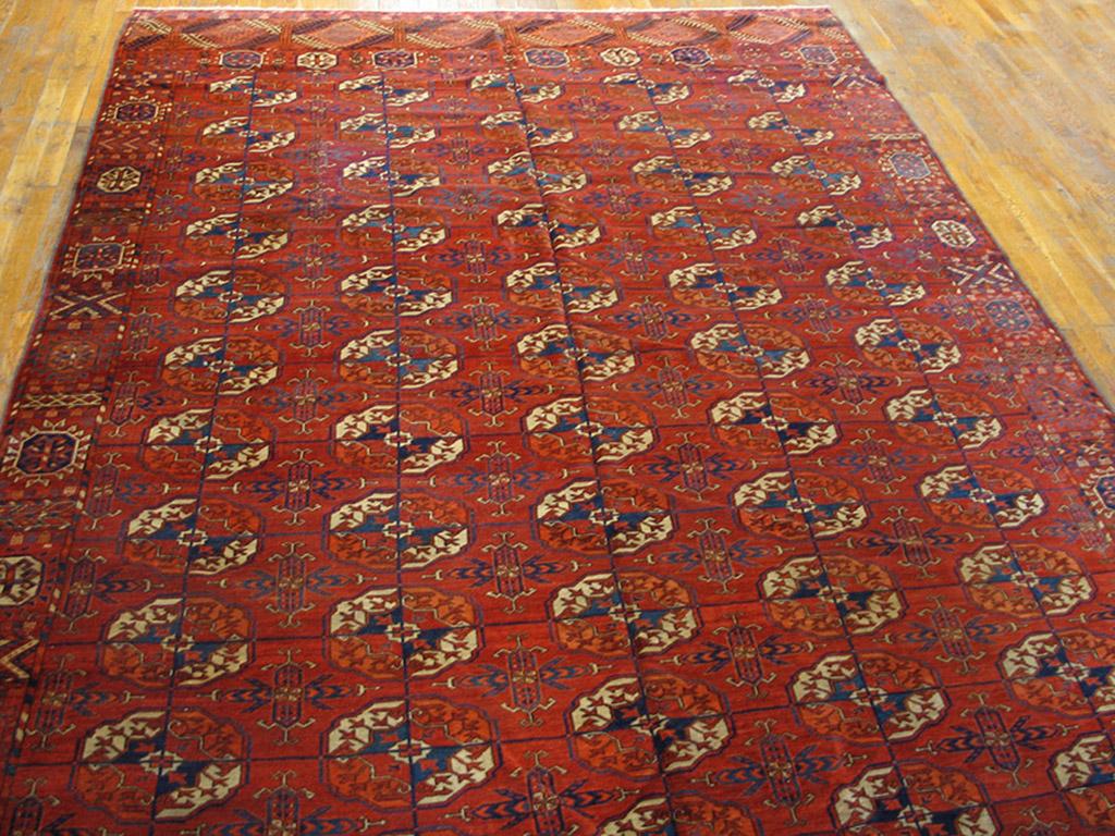 Antique Russian Turkmen - Tekke Carpet Size: 7' x 9'8