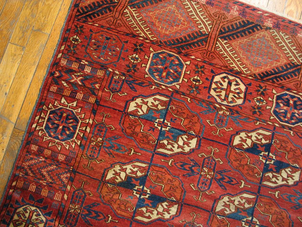 Wool Antique Russian Turkmen - Tekke Carpet