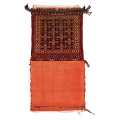 Antique Persian Turkmen Saddle Bag (One of pair) 2'2'' x 3'4''