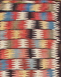 Antique Persian Veramin Kilim Rug, c. 1900