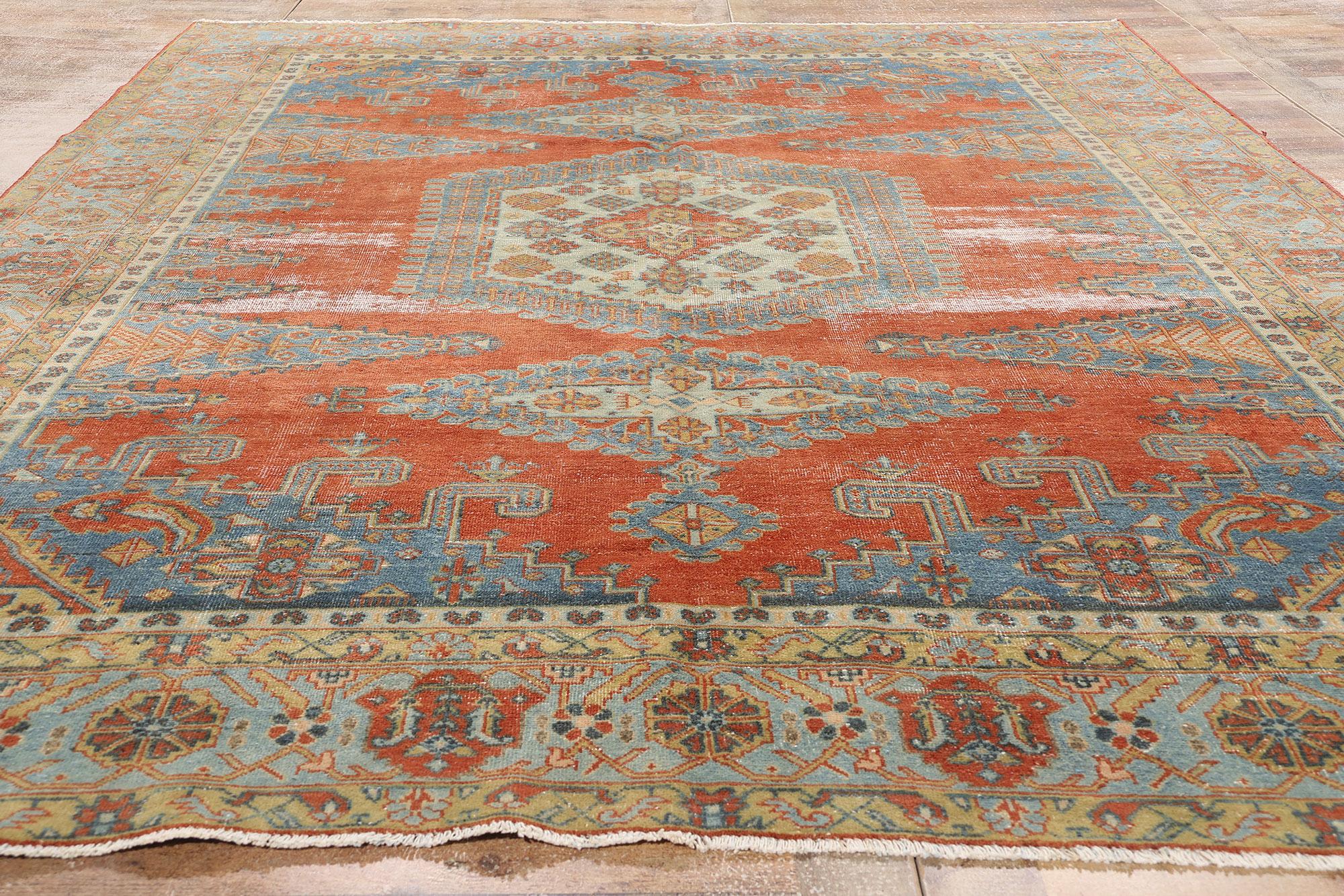 Tappeto tribale persiano Viss invecchiato del 1900 con stile moderno in vendita 5