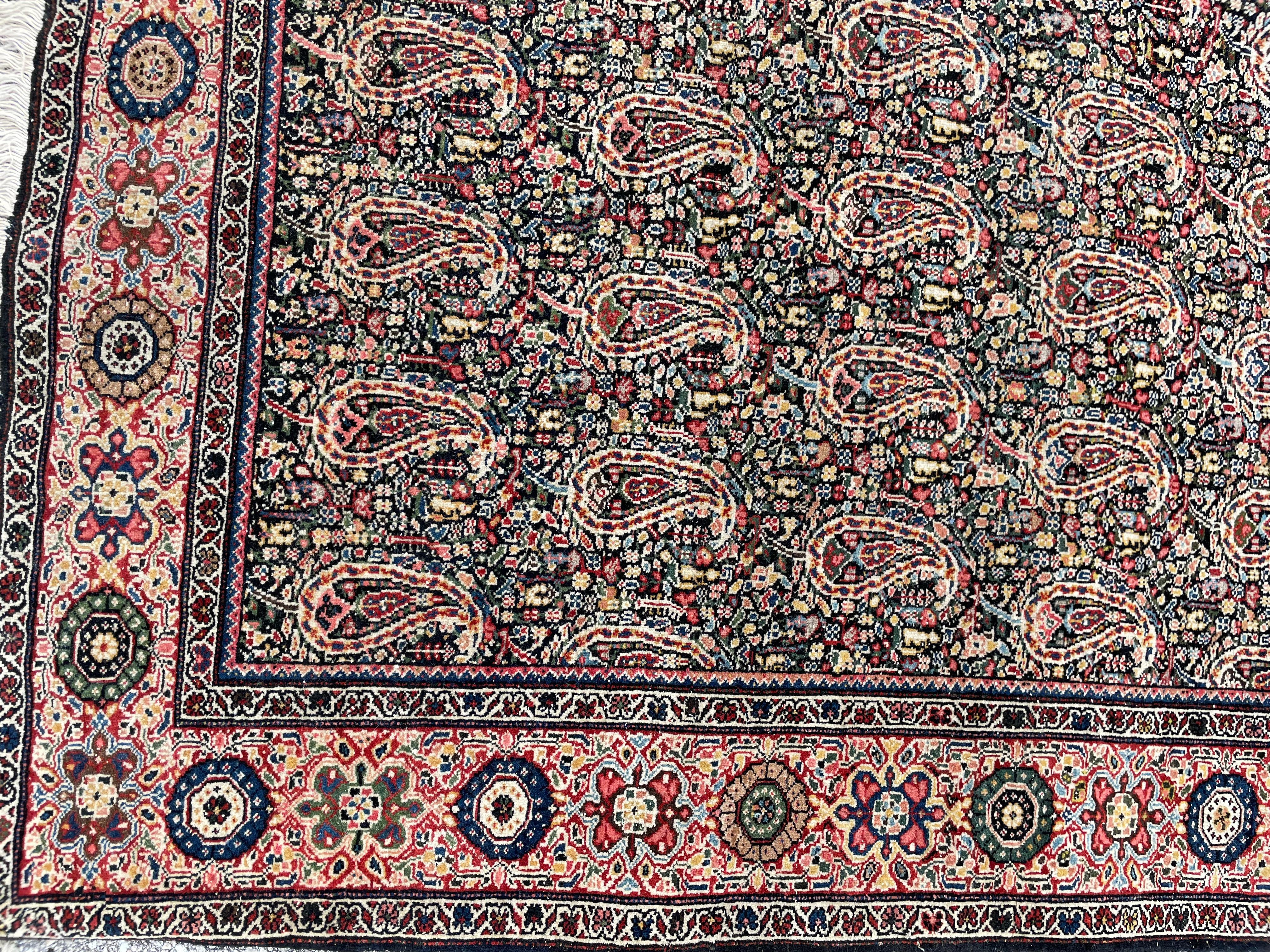 Laine Tapis persan ancien en laine en vente