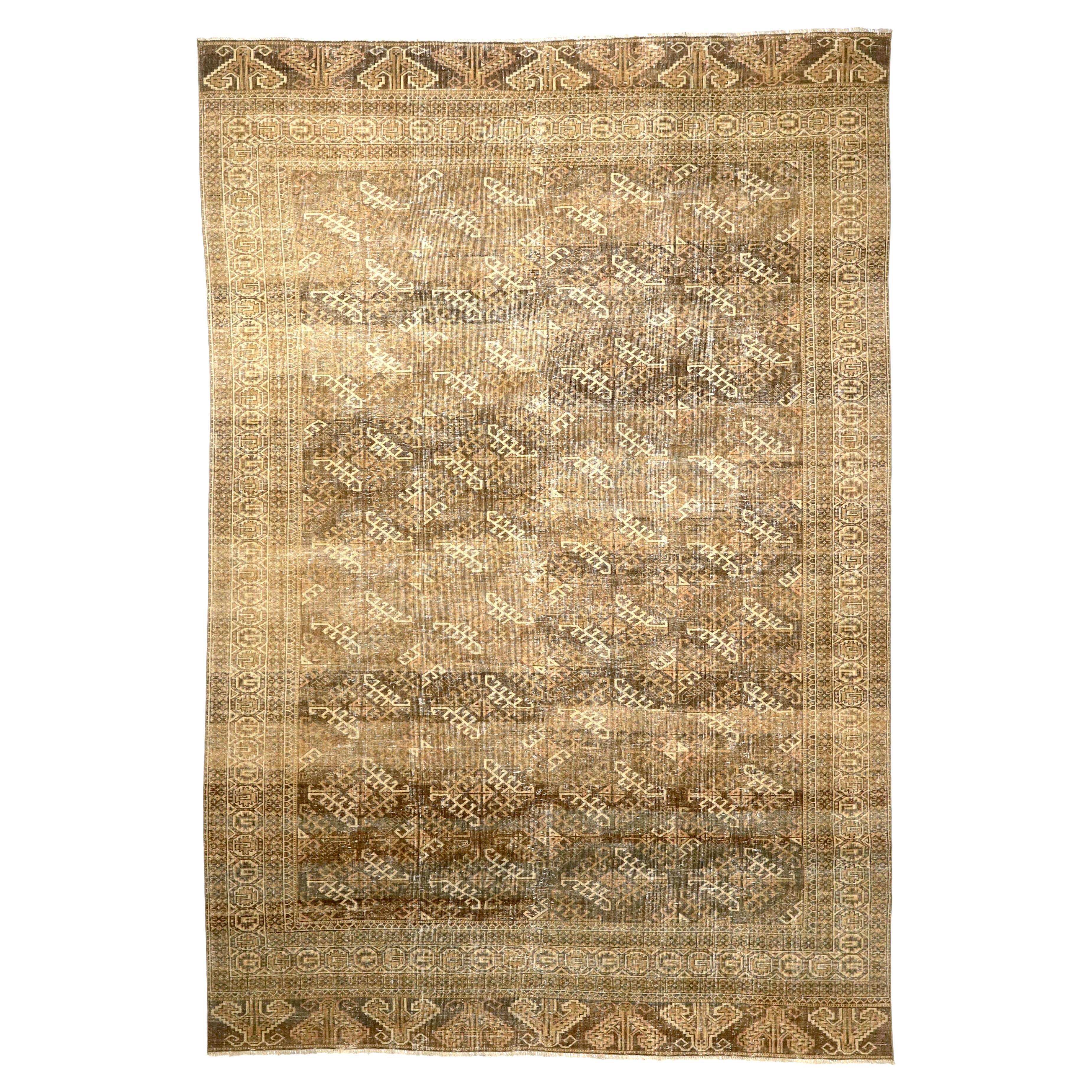 Alfombra persa antigua Yamoud 7'1" x 10'7