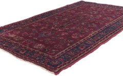 Antique Persian Yazd Rug