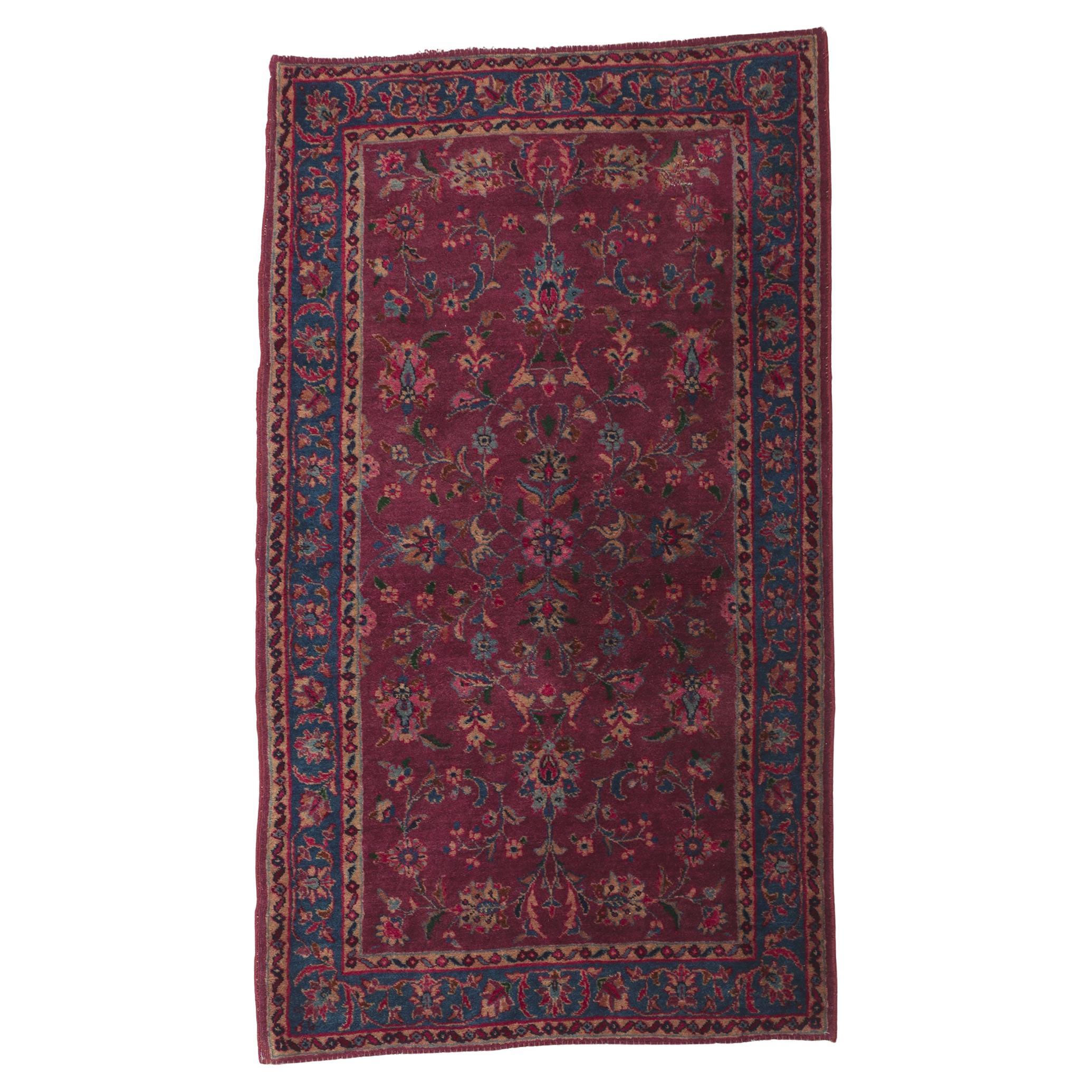 Antique Persian Yazd Rug