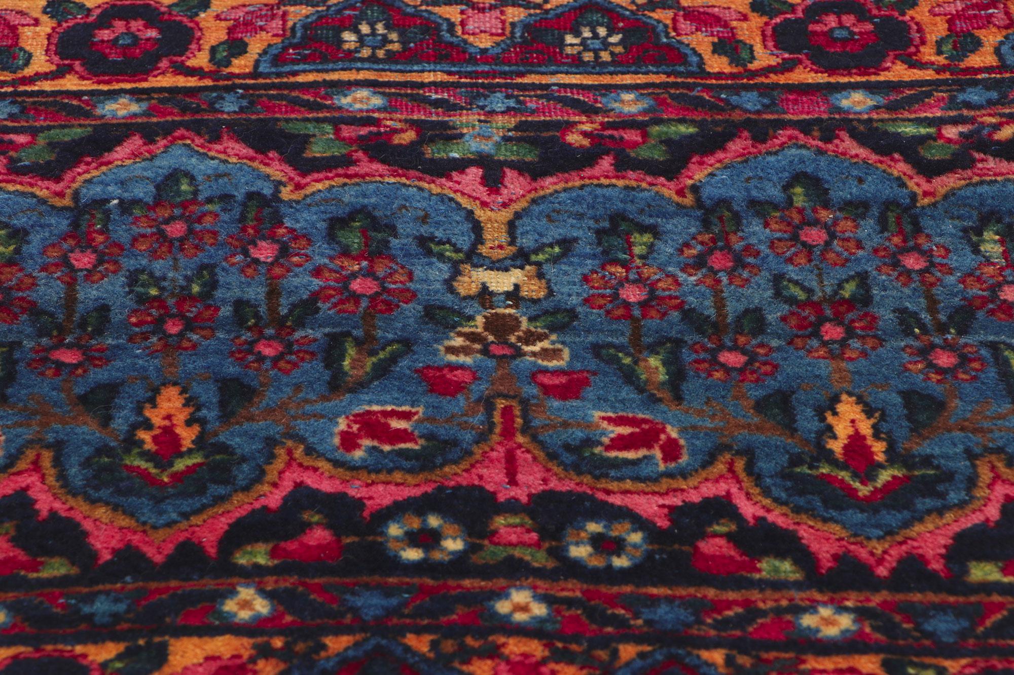 20th Century Antique Persian Yazd Rug For Sale