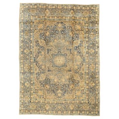 Tapis persan de Yazd de la fin du XIXe siècle, de style traditionnel