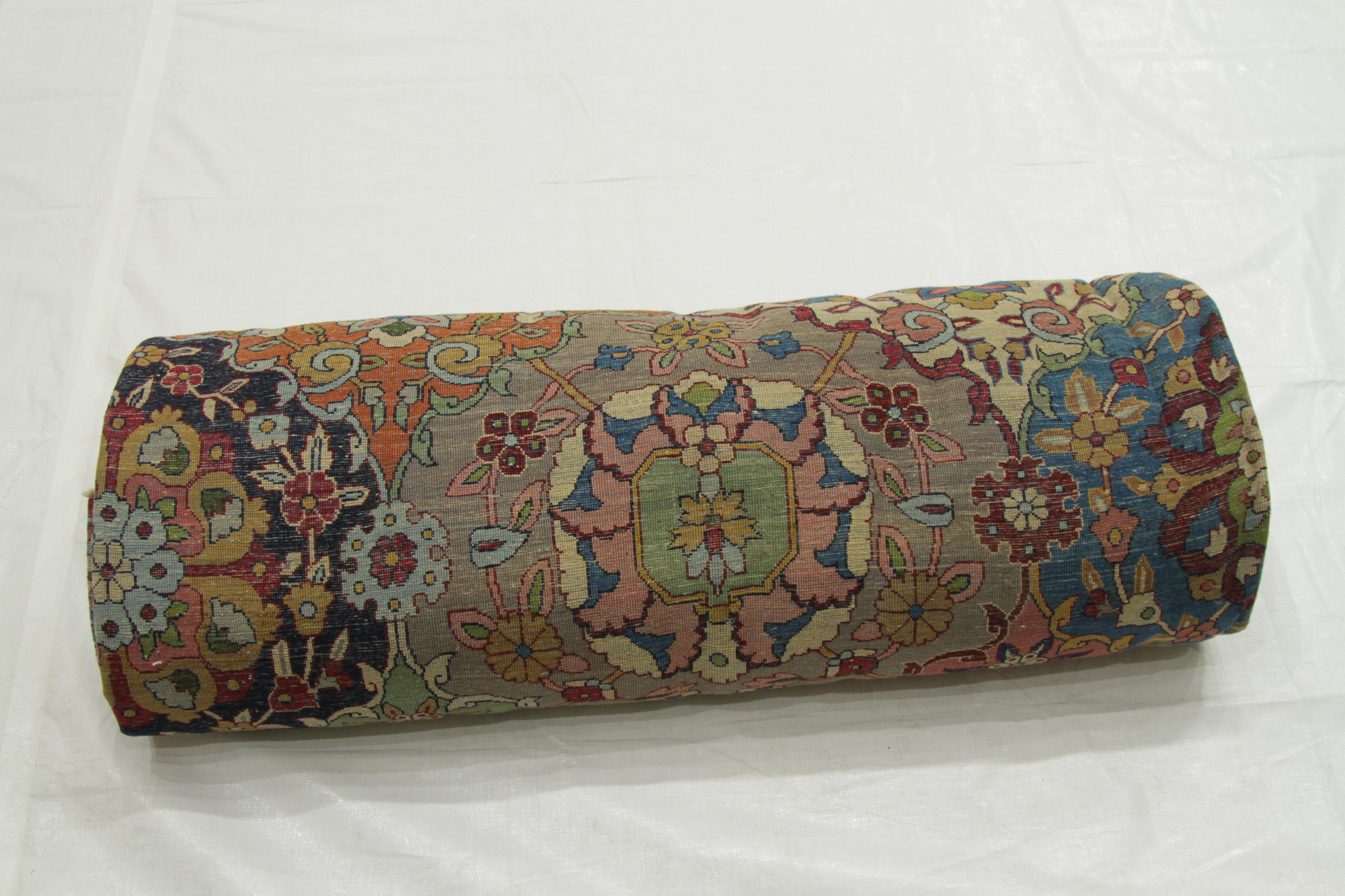 Antique Persian Yazd Rug with a Field of Flower Bouquets Design, circa 1920s For Sale 5
