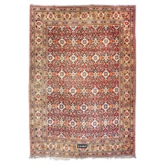 Tapis persan ancien Yezd, vers 1900