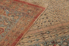 Antique Persian Ziegler Mahal Rug with Pointillism in Earth Tones - Rug & Kilim