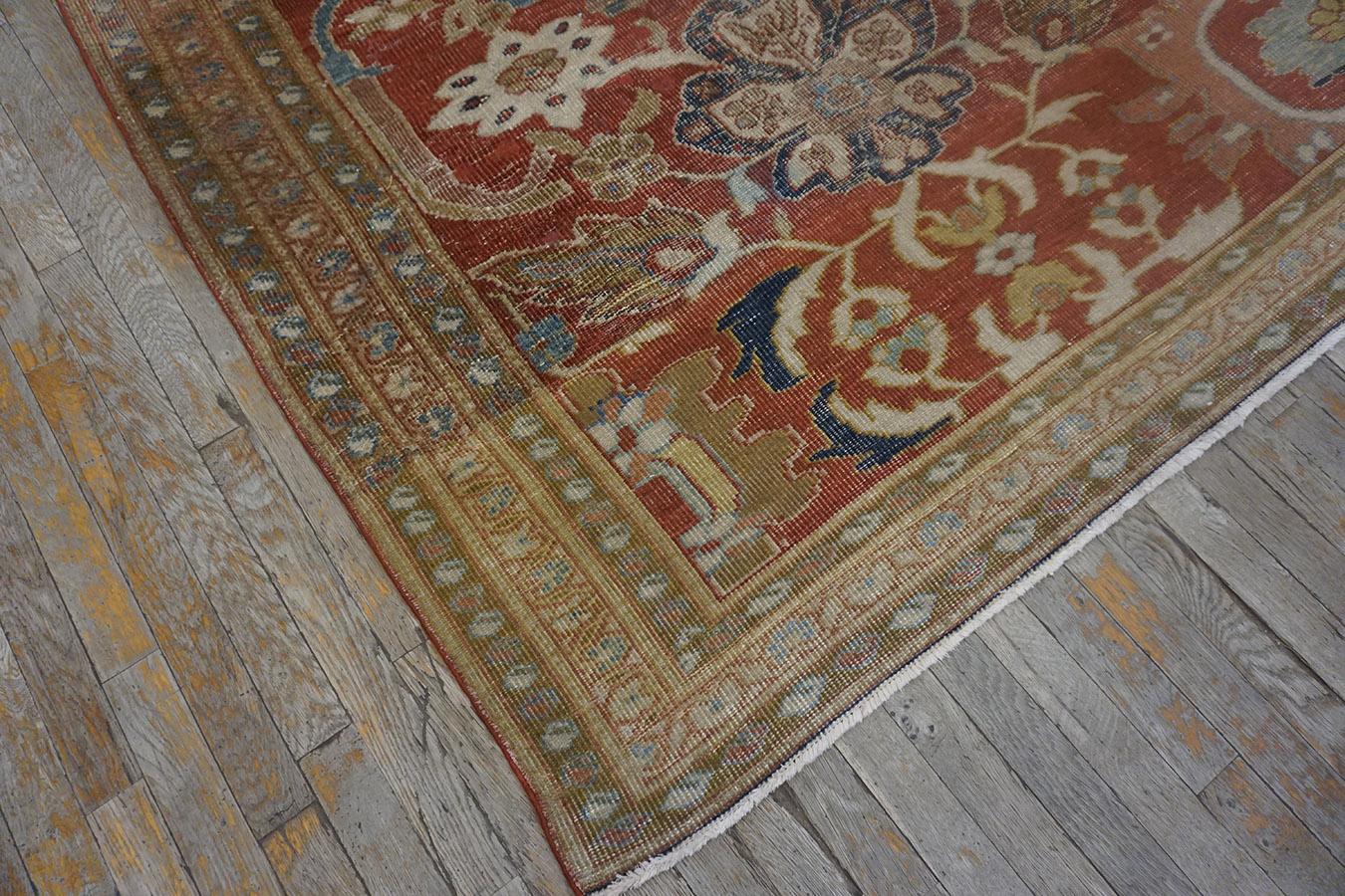 Hand-Knotted Antique Persian Ziegler Rug  8' 10