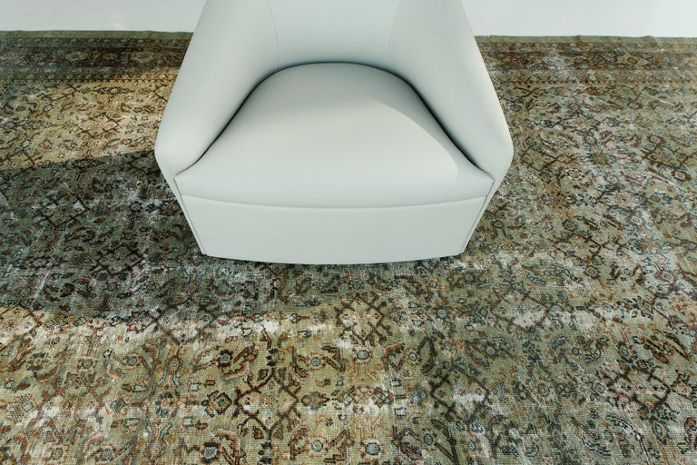 Antique Persian Ziegler Rug For Sale at 1stDibs