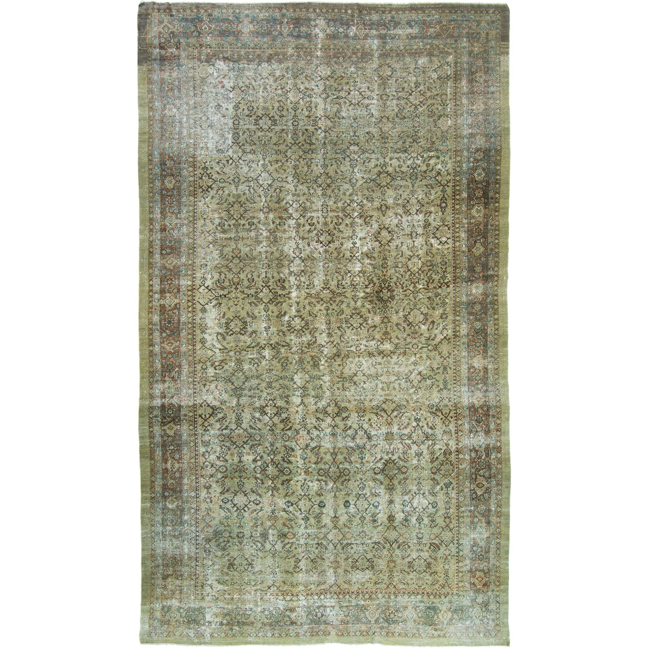 Antiker persischer Ziegler-Teppich im Angebot
